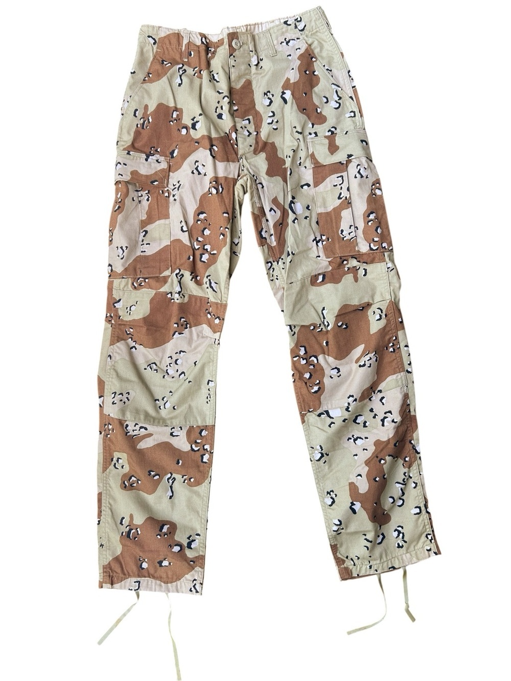 Army Desert Chocolate Chip Camo Cargo Pants 31-35 Y2K Grunge Streetwear Punk